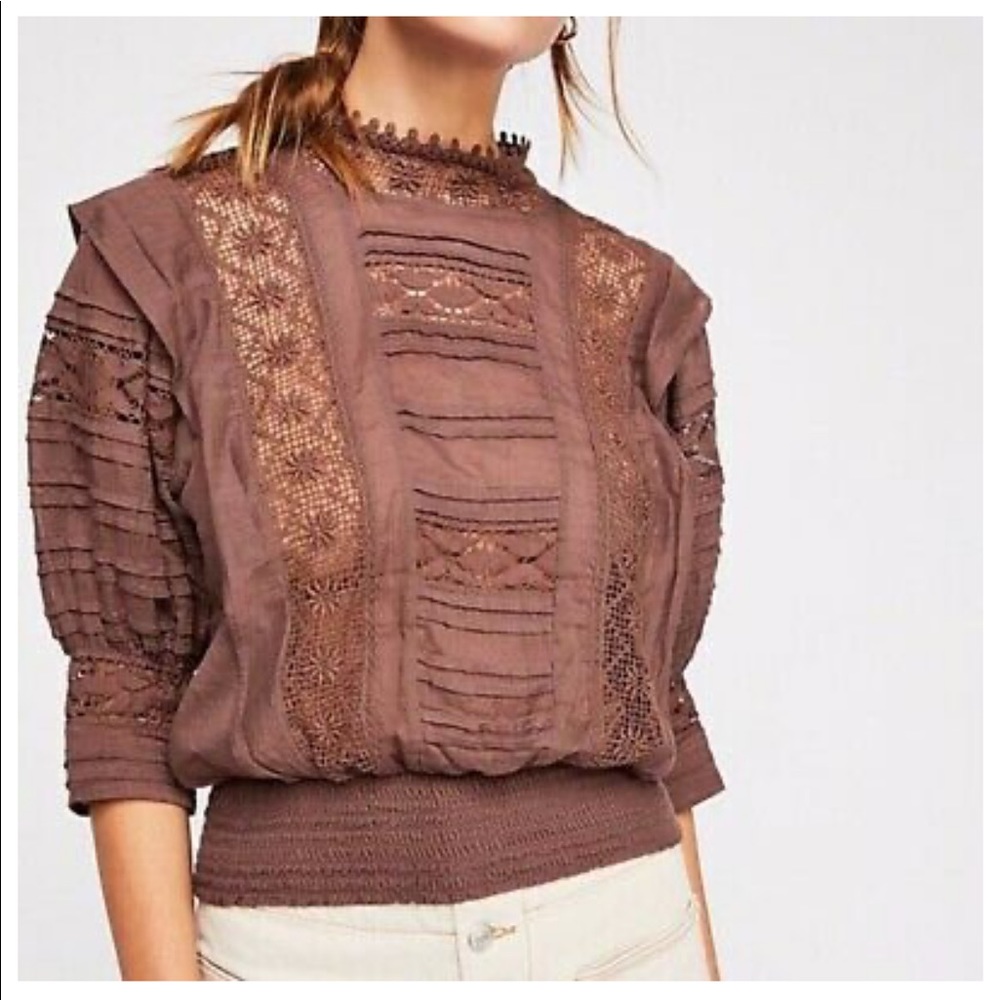 FP One Sydney Blouse in Chestnut